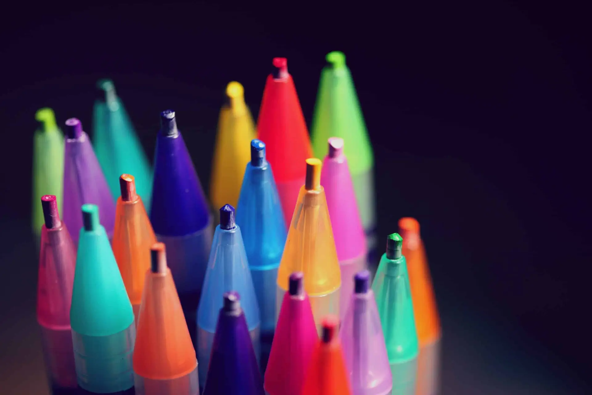 Diverse coloured crayons demonstrating diversity