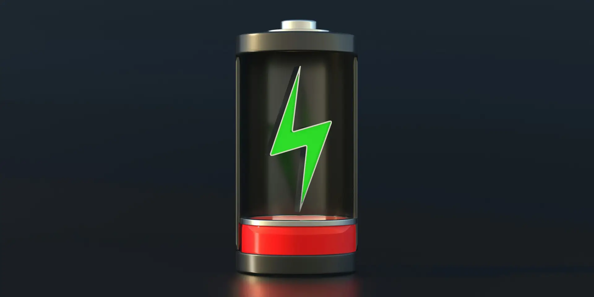 Shows energy depleted leads to a feeling of a flat battery